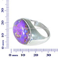 Bague en argent sterling 925 en argent sterling et violet pour pierres précieuses pour toutes les occasions